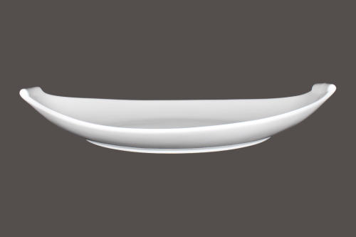 صحن بورسلان بيضاوي كريمي