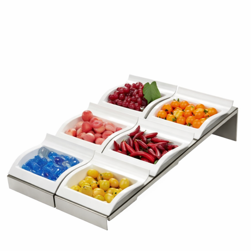 استاند بوفيه مع 6 اوعية بورسلان