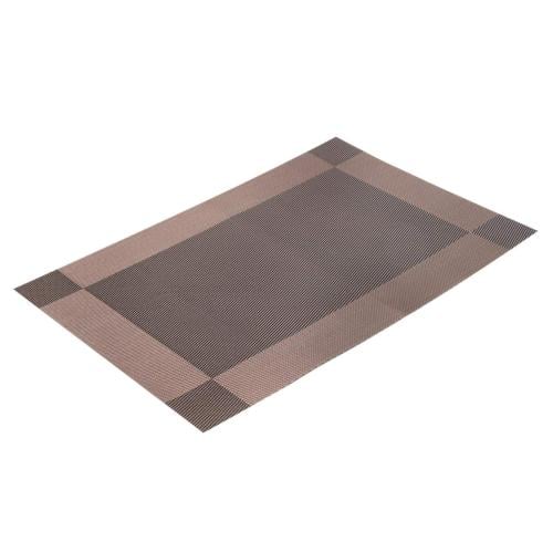 مفرش صحون للطاولات لون بني طقم 6 حبات