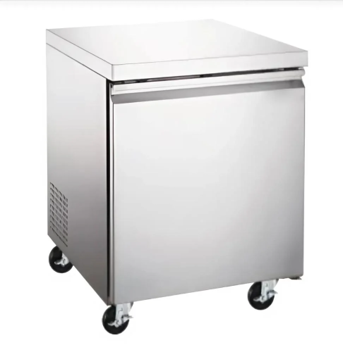 فريزر توضع تحت الاسطح باب واحد 69 لتر , 177 لتر فولاذ مقاوم للصدأ