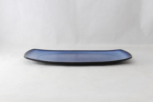 بلم بيضاوي بورسلان ازرق غامق 35 سم