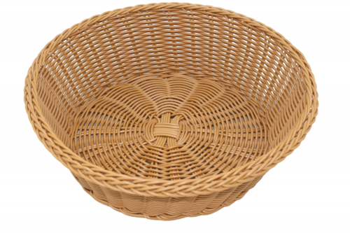 سله خبز دائري بني