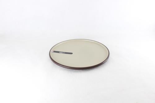 صحن ميلامين مسطح بني 21 سم