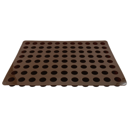 قالب سيليكون دائري بني