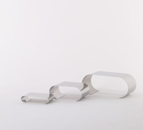 طقم ستاندات بوفيه فضي