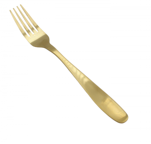 طقم شوكة أكل ذهبي (18/10)