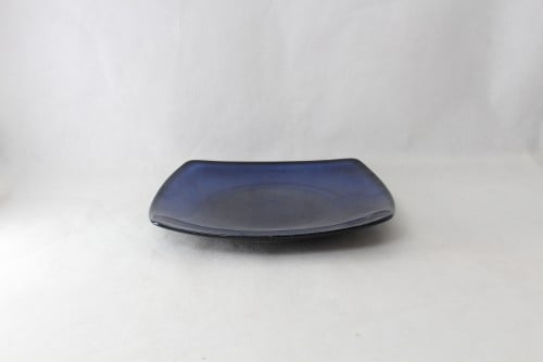 صحن بورسلان مربع ازرق غامق 26 سم