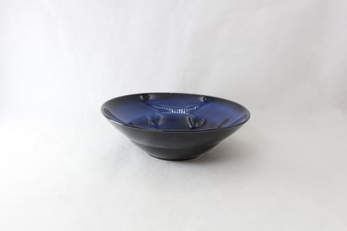 صحن دائري عميق برسلان ازرق غامق 23 سم