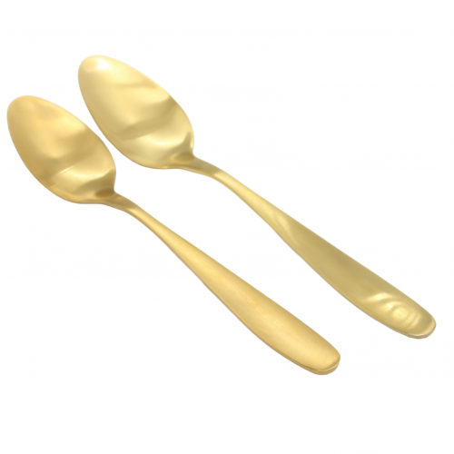 طقم ملعقة أكل ذهبي (18/10)