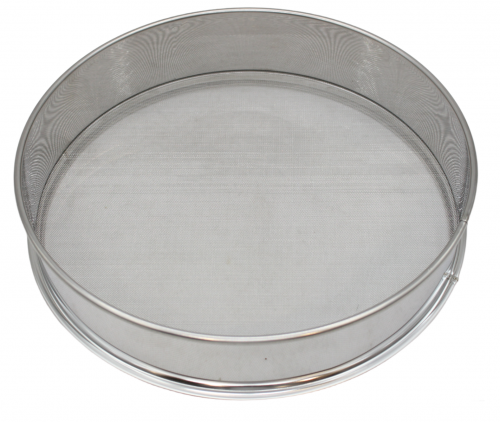 غربال استيل ثقيل لماع مقاس 30 سم