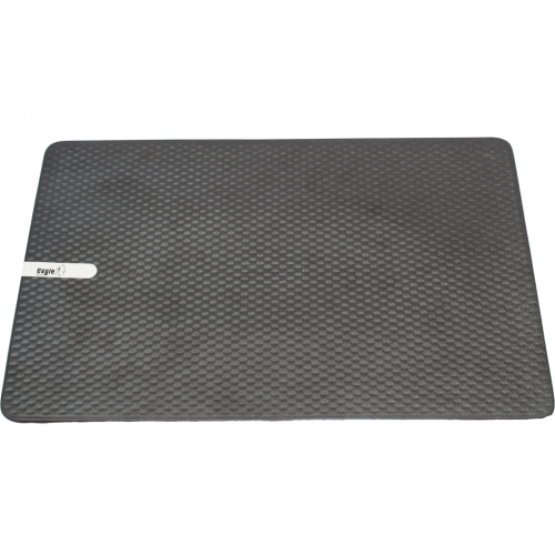 صحن تقديم سيراميك اسود خشن مستطيل