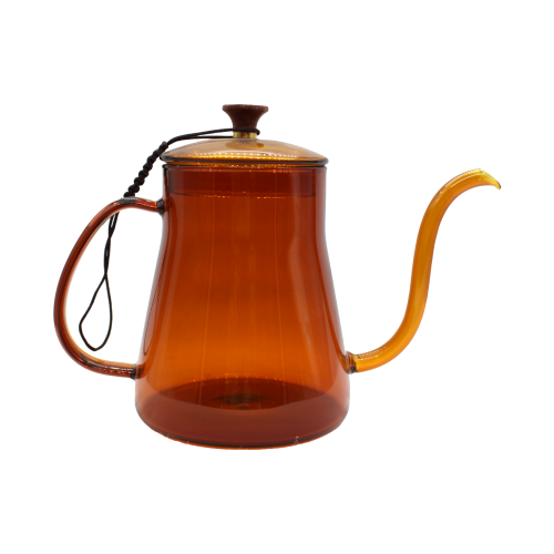 ابريق ترشيح زجاج عسلي 600 مل