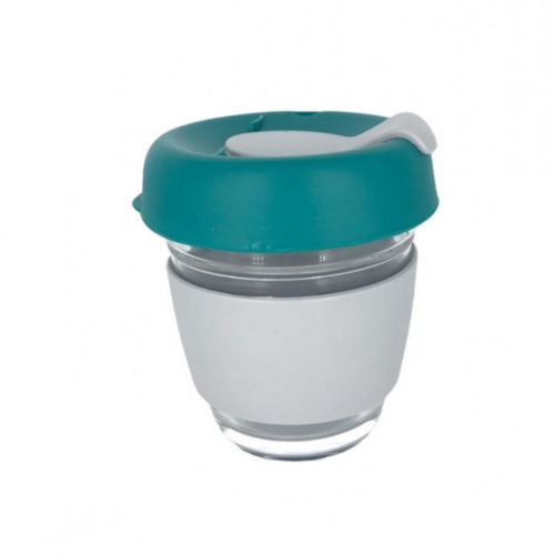 كوب قهوة 8 اونص مسكة سيلكون اخضر