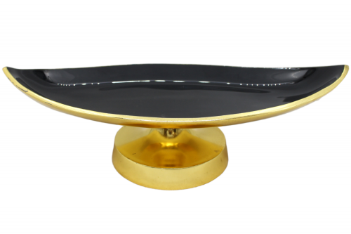 صحن بيضاوي بقاعده مقاس 35 سم