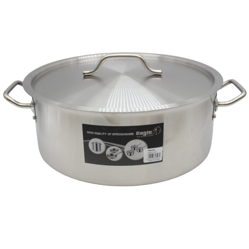 قدر استيل مسطح 36*14 سعة 14 لتر