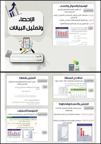 مطويات رياضيات الصف السادس الفصل الدراسي الأول