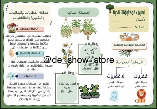 مطويات علوم الصف الخامس ابتدائي الفصل الاول
