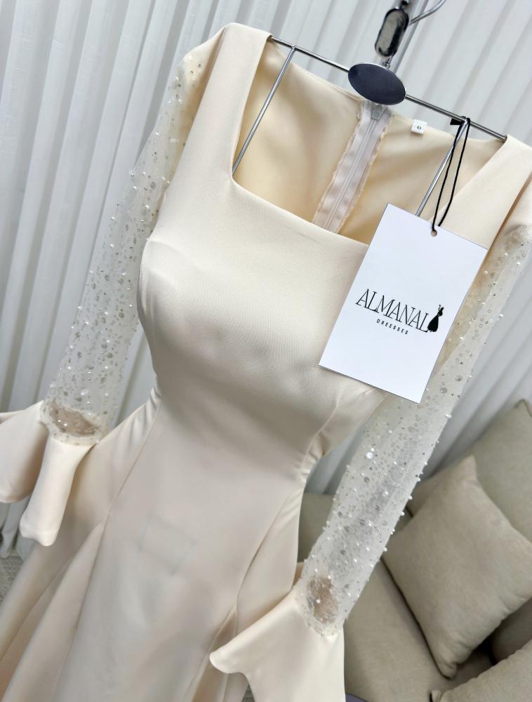 فستان ناعم بيج