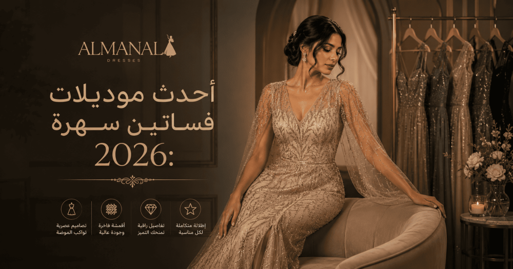 أحدث موديلات فساتين سهرة 2026