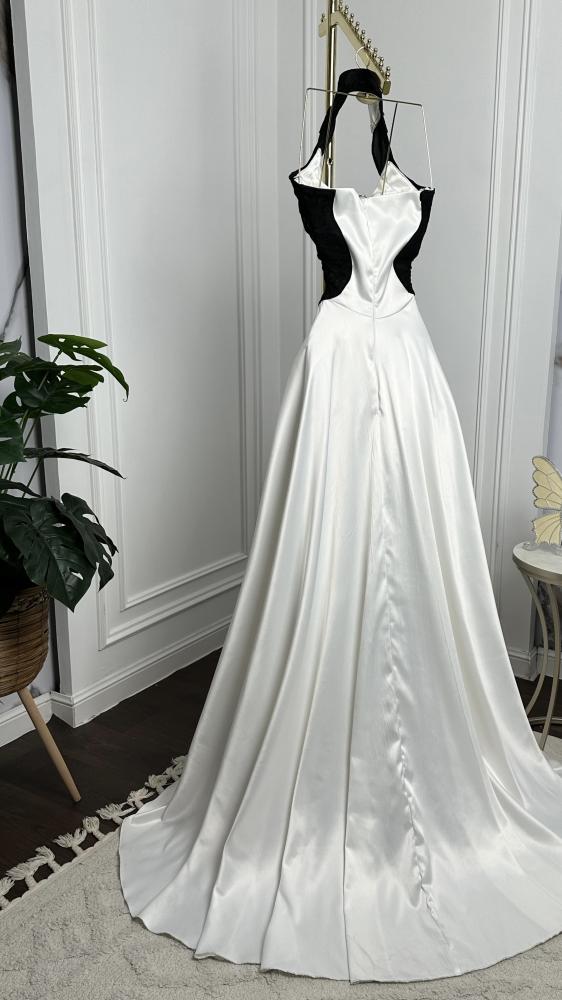 فستان تفته لمعه مبطن جيبون