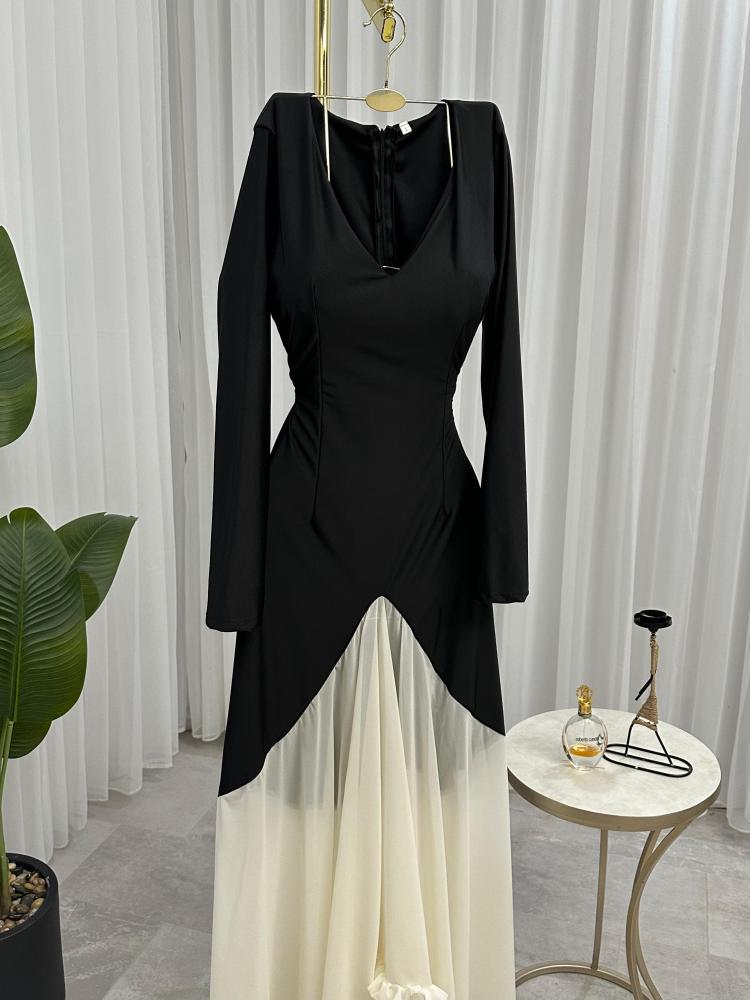 فستان ناعم اكمام