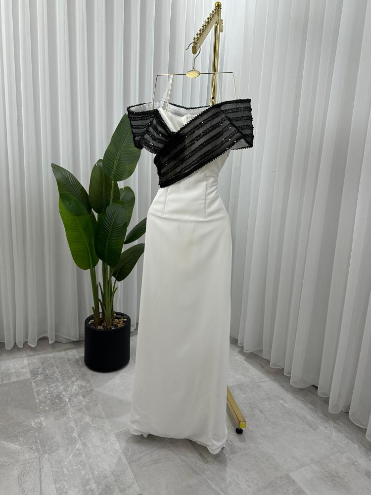 فستان جرجيت كلفه تطريز