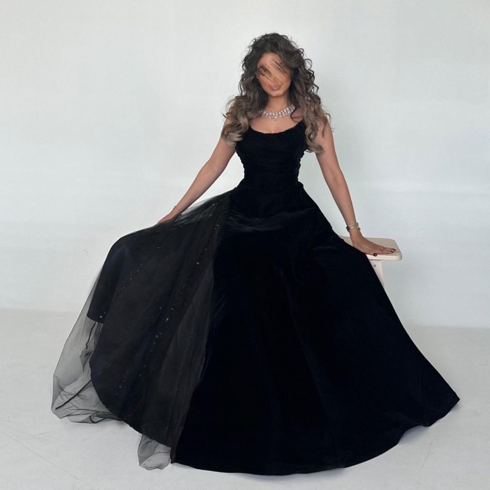 فستان مخمل -تل