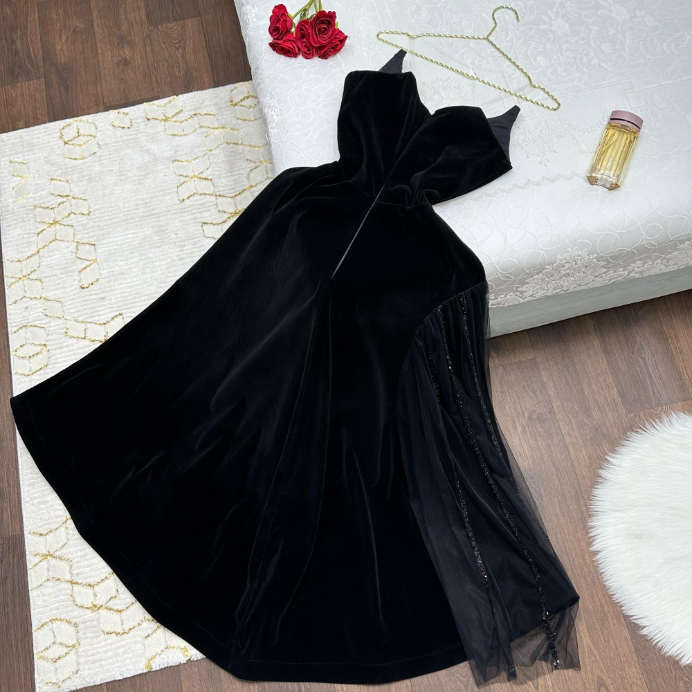 فستان مخمل -تل