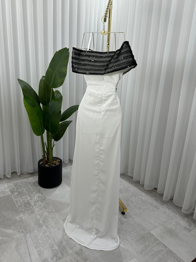 فستان جرجيت كلفه تطريز