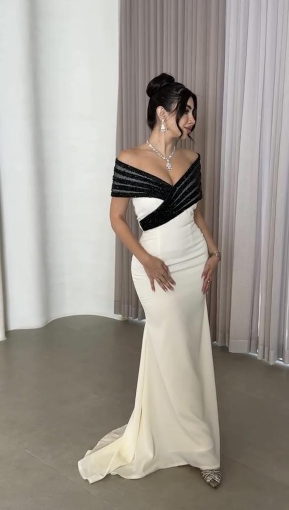 فستان جرجيت كلفه تطريز