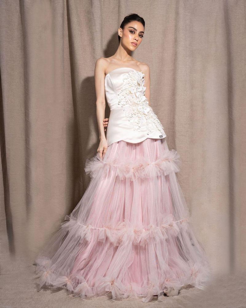 فستان تل كريب مورد