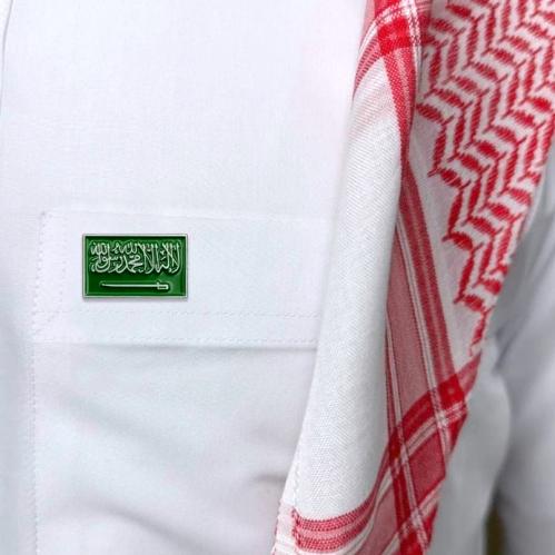بروش علم المملكة معدن أصلي