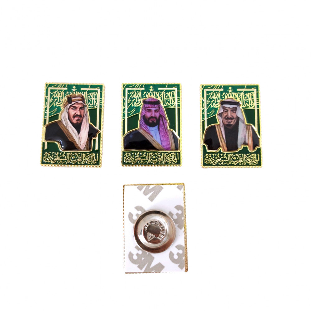 بروش القادة ليزر  لامع مطلي وبارز الملمس معدن أصلي- فكرة ترند