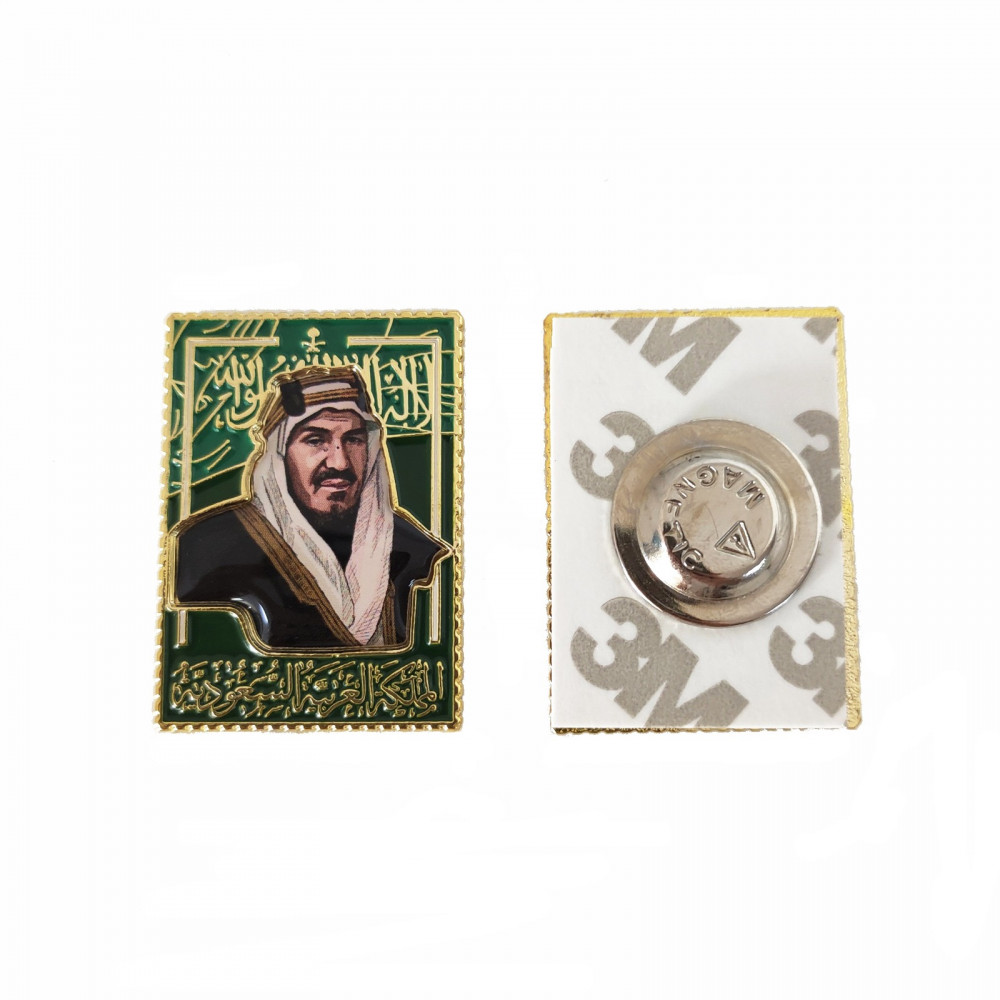 بروش القادة ليزر  لامع مطلي وبارز الملمس معدن أصلي- فكرة ترند