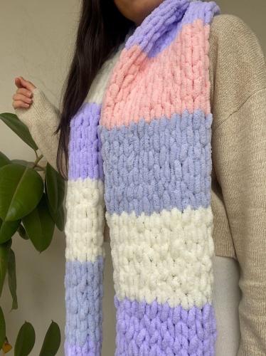 شال 250*30 بخيوط بوفي