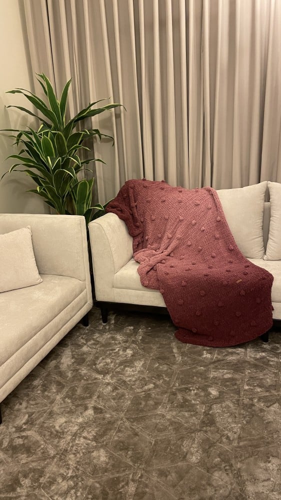 بطانية كور الباتيك مقاس 100*230 بخيوط بوفي