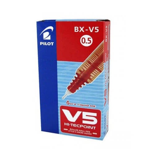 قلم حبر سائل أحمر PILOT V5