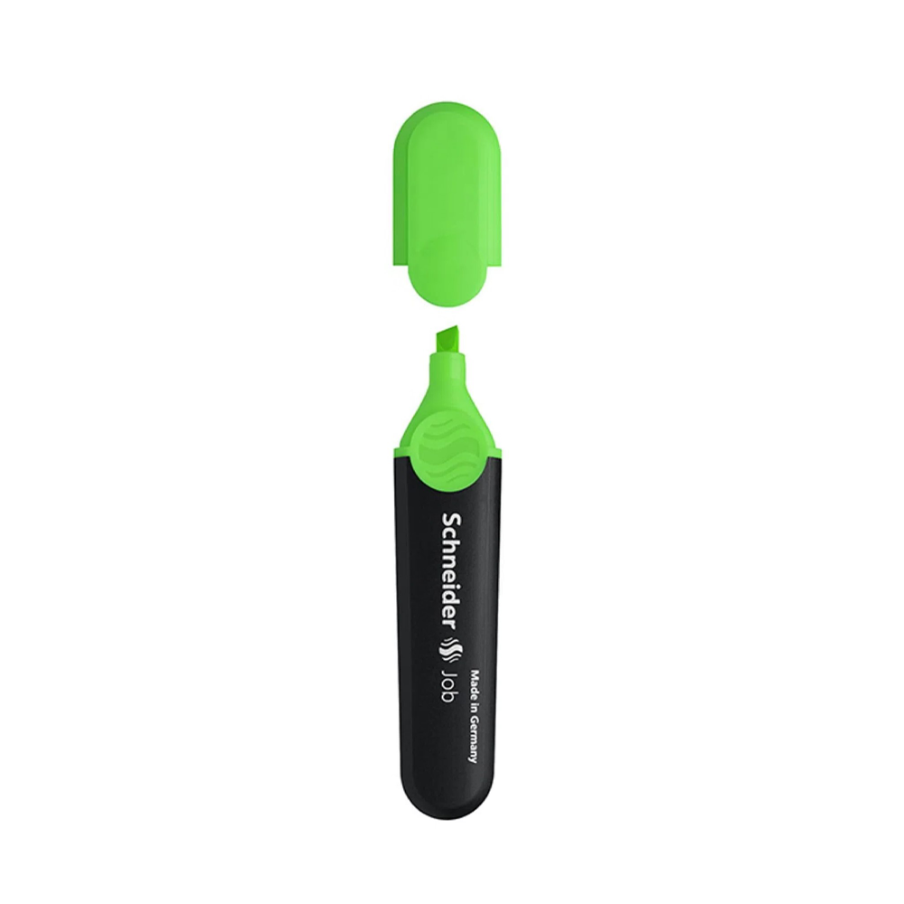 Schneider Highlighter TM Job 150 Green Bx/10pcs -SN1504 قلم تظهير مشطوف لون اخضر