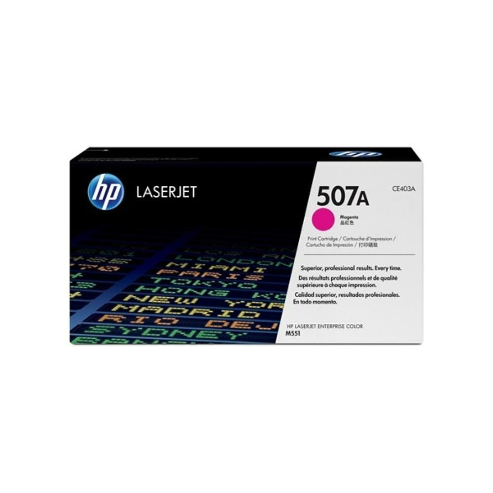 CE403A - HP 507A Magenta Original LaserJet Toner Cartridge - مكتب اكسبرس