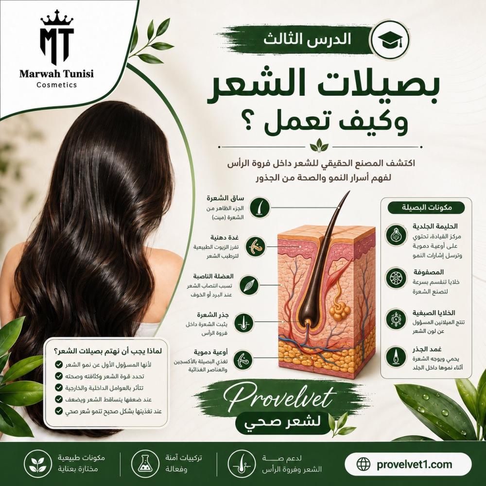 3-بصيلات الشعر وكيف تعمل) سلسلة تعليمية من بروفيلفيت