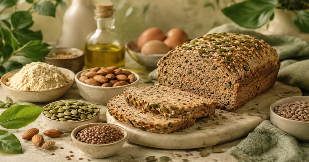 مكونات خبز الكيتو الصحي لمرضى السكر