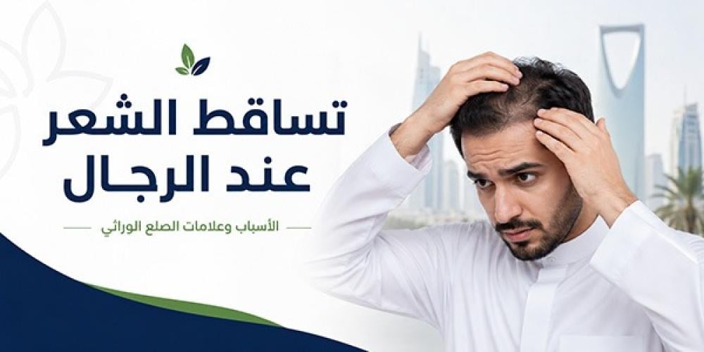 تساقط الشعر عند الرجال في السعودية وعلامات الصلع الوراثي