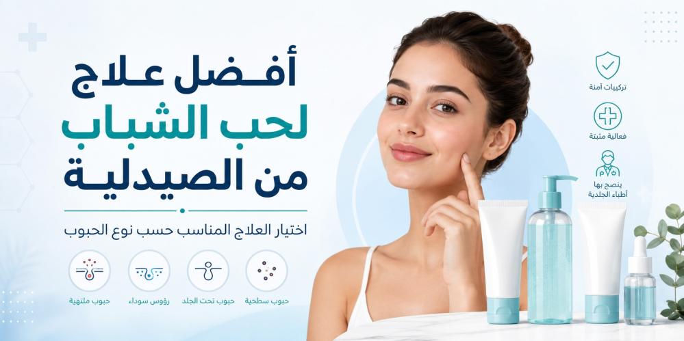 أفضل علاج لحب الشباب من الصيدلية حسب نوع الحبوب