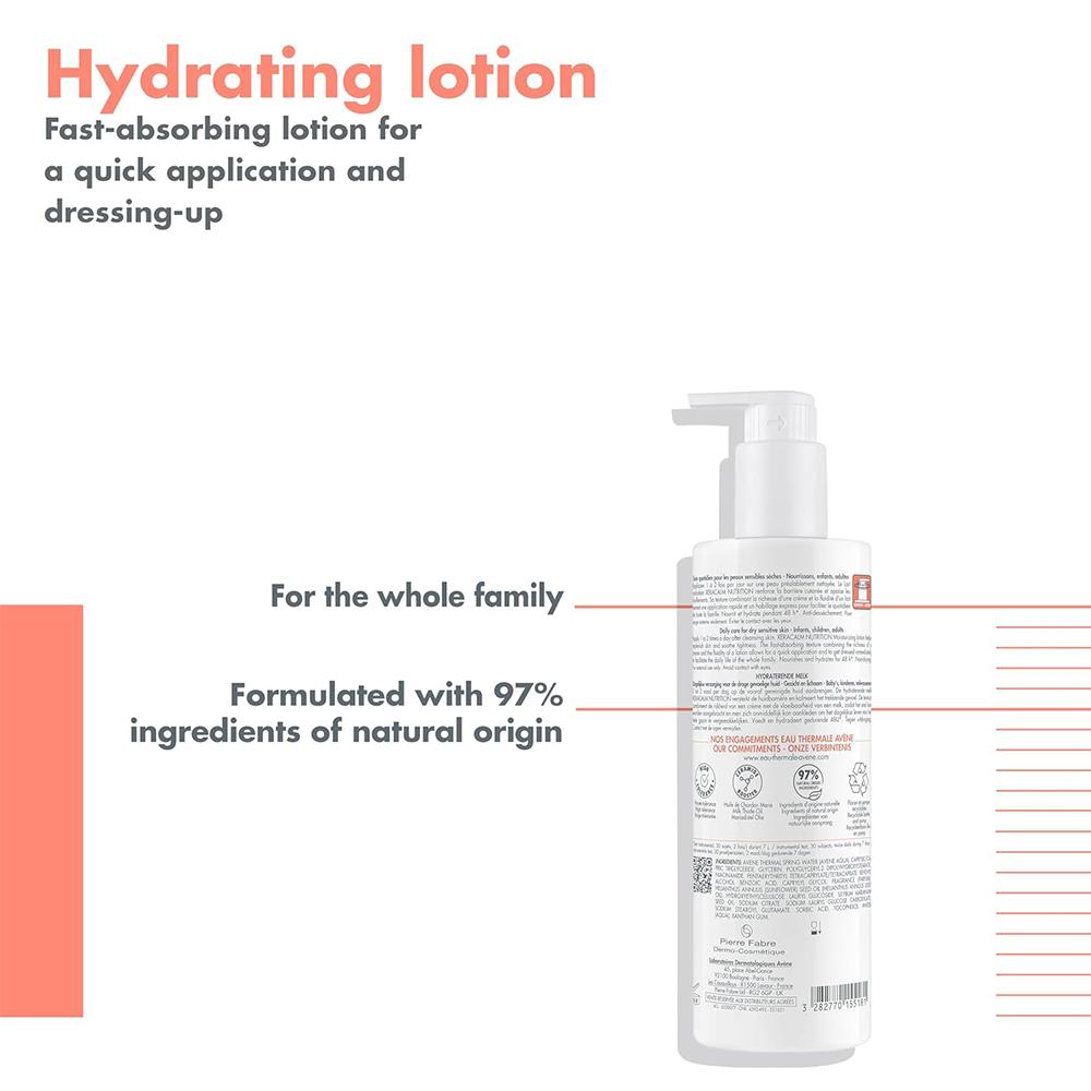 Avene, XERACALM Nutrition Moisturizing Lotion, for Dry, Sensitive Skin, Face & Body - 400 ml