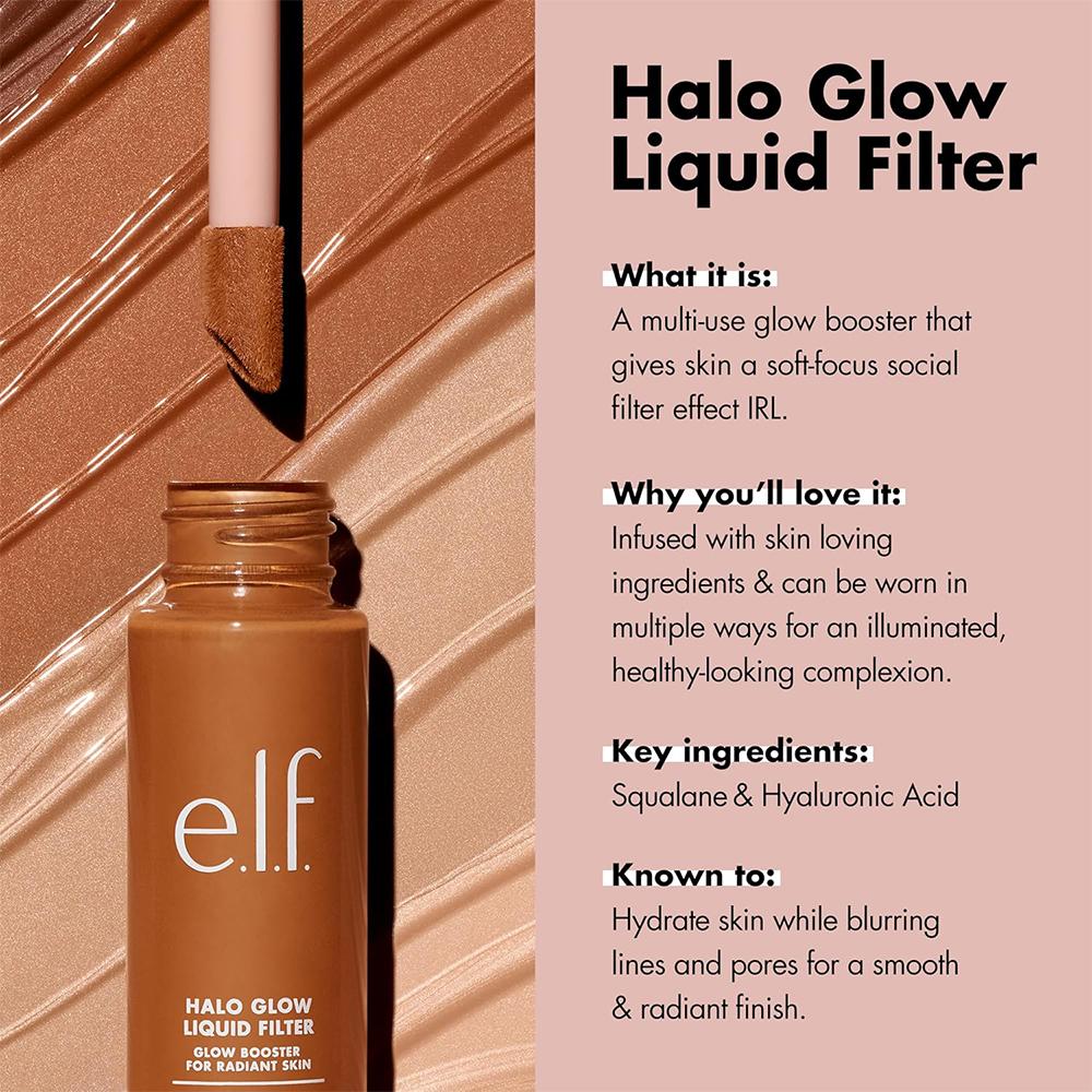 إيلف، Halo Glow كريم أساس سائل وإضاءة، متعدد الإستعمالات، درجات متعددة - 31.5 مل