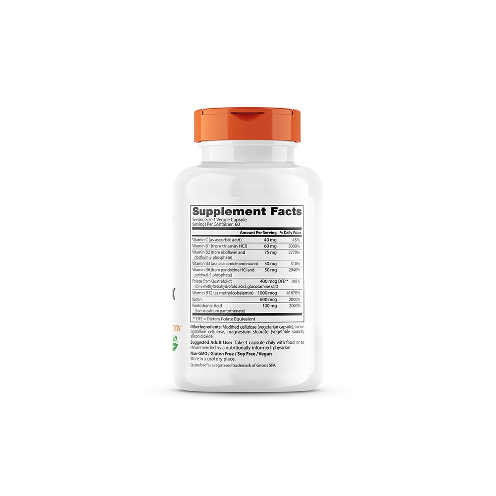 Doctor's Best, Fully Active B Complex, with Quatrefolic, Dietary