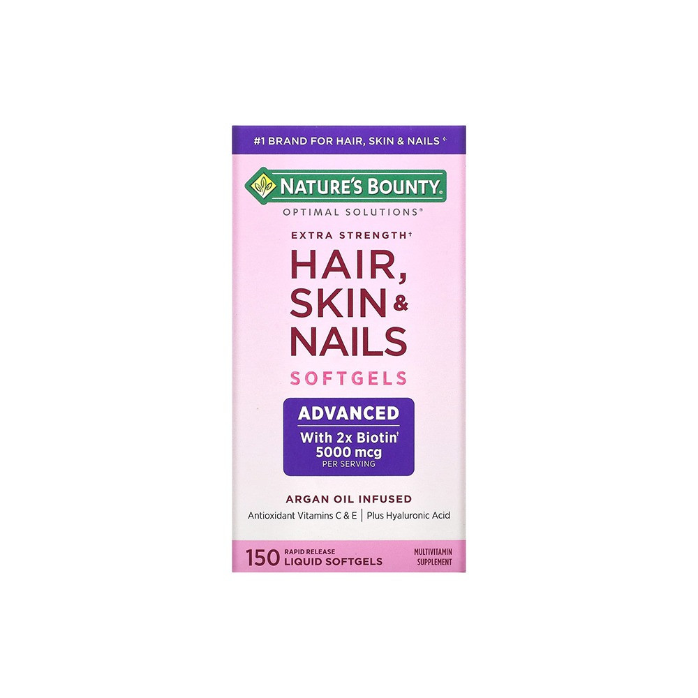 Nature's Bounty Optimal Solutions Hair Skin Nails Extra Strength Biotin 2  PACK – Luce Coffee Roasters