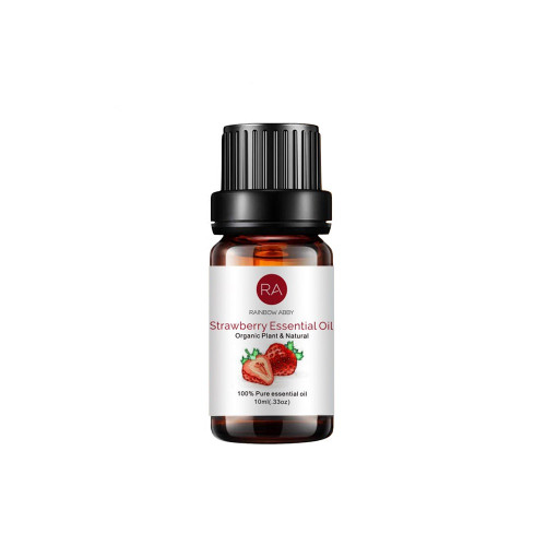 RAINBOW ABBY, Strawberry Organic Plant Essential Oil - 10 ml - CLENZ