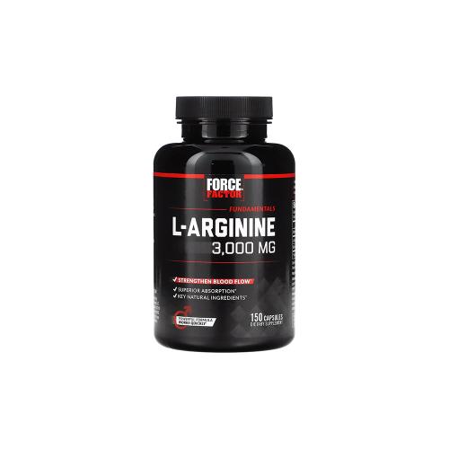 thumbnail image 2 of Force Factor L-Arginine 3000mg, Nitric Oxide Booster With BioPerine, 150 Caps 2 of 6