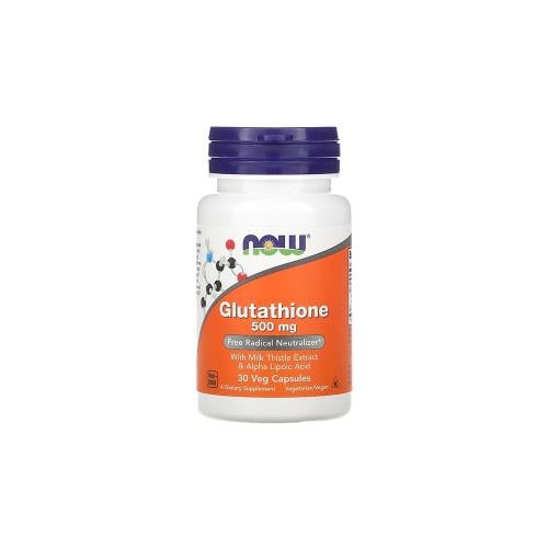 Now, Glutathione, 500 mg, Dietary Supplement - 30 | 60 Veg Capsules - CLENZ  Skin and Health Care